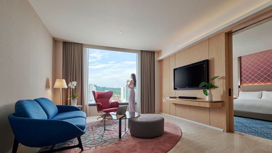 One Bedroom Suite Living Area Lifestyle