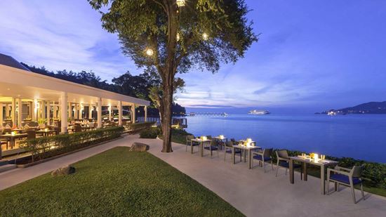 Outdoor seating at Rim Talay